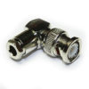 BNC Right Angle Solder / Clamp Plug ( Silver Plated )