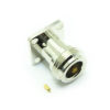 N Type 4 Hole Flange Direct SolderJack with White Bronze plated body