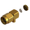 SMA Stainless Steel Right Angle Solder / Solder Plug