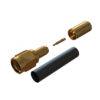SMA Gold Plated Stainless Steel Solder / Crimp Plug